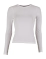 Dames T-shirt LS Build Your Brand Ultra Slim Wit